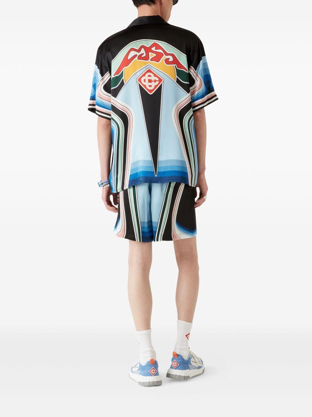 Graphic Mountain graphic-print shirt MPF25-SH-003-06 GRAPHIC MOUNTAIN CASABLANCA 