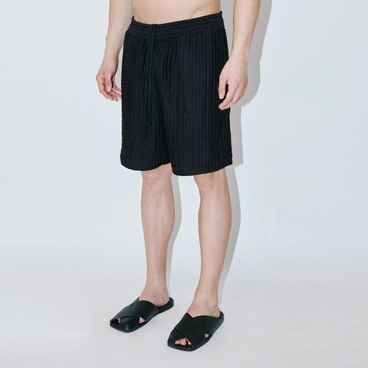 AirCloud Black Cotton Lounge Shorts SMOOTH AIRCLOUDBLACK TRUE TRIBE 