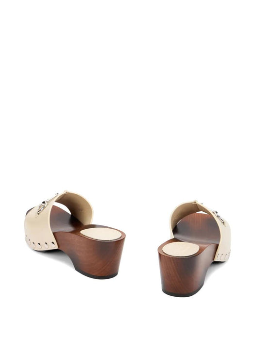 Horsebit studded leather heeled mules 854410 AAF9G9540 GUCCI 