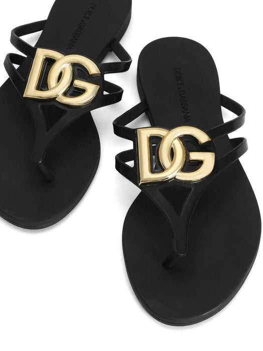 logo plaque flip-flops CW2418 AY8178E831 DOLCE & GABBANA 