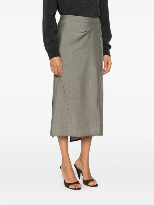 Pressed Tailored Midi Skirt 1326WSK007362C 9889 VICTORIA BECKHAM 