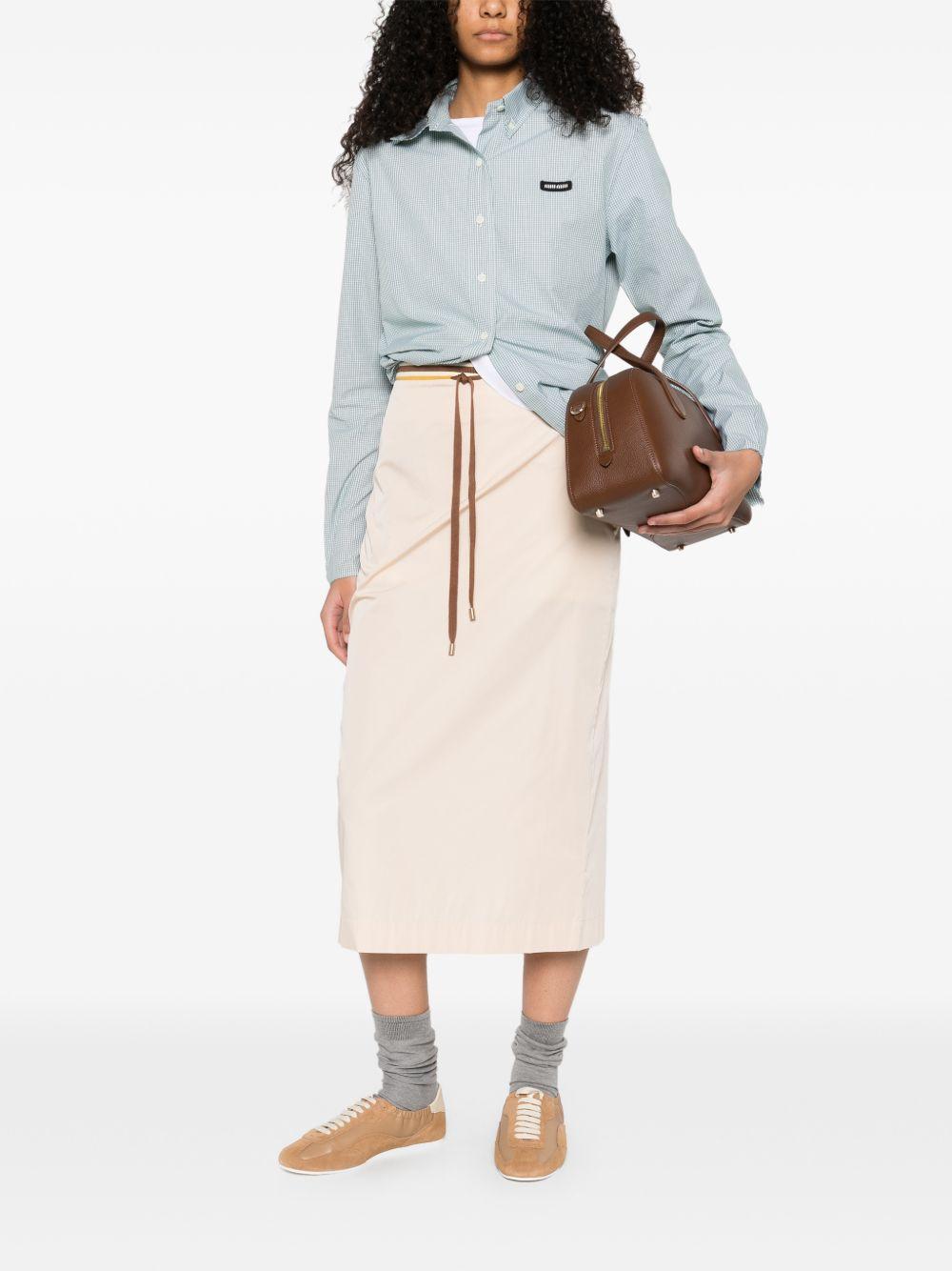 check-pattern buttoned shirt MK1842 S OOO 1805F077U MIU MIU 