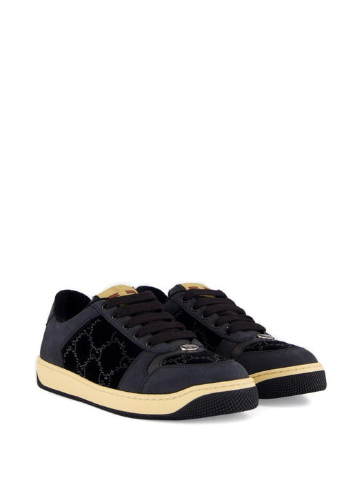 logo-detail quilted sneakers<BR/><BR/> 853276 FAFFM1078 GUCCI 