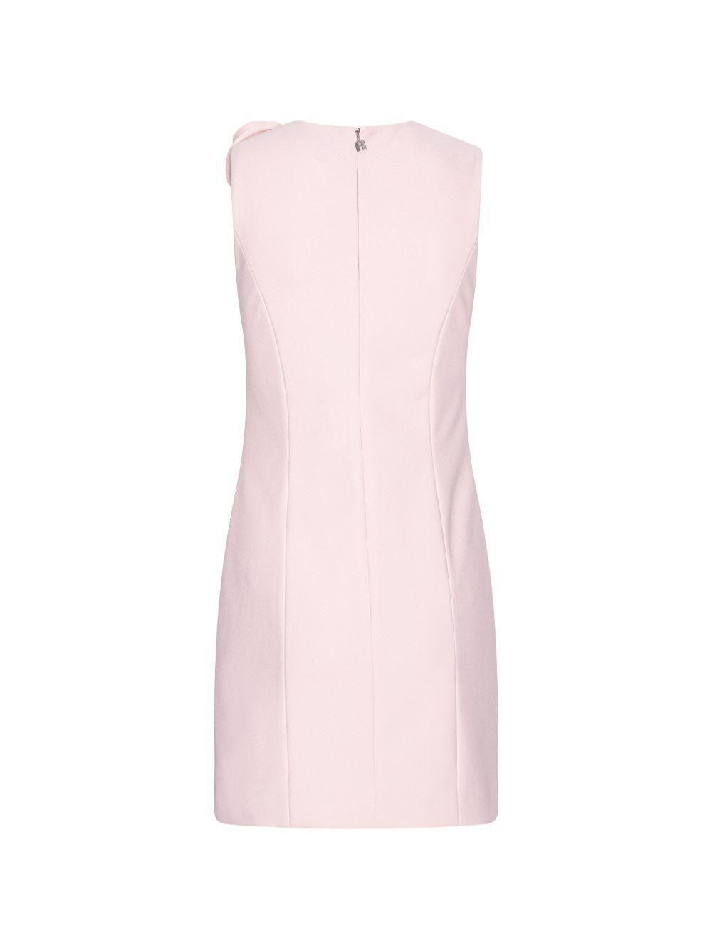 Crepe mini dress w/rose 116323556  ROTATE 