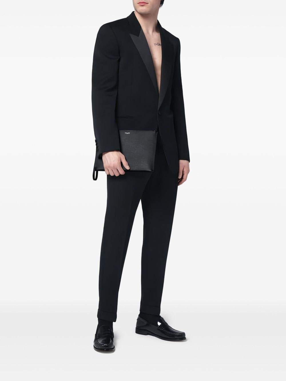 leather iPad case<BR/> 683865 BTY0N1000 SAINT LAURENT 