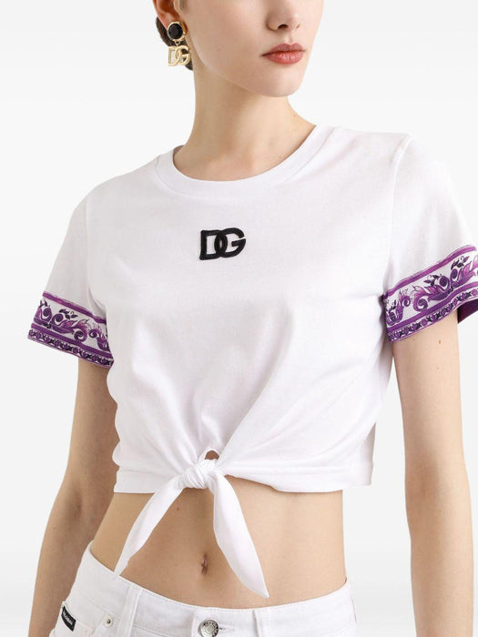 logo-appliqué cotton t-shirt F8V54Z II7IGI03TN DOLCE & GABBANA 