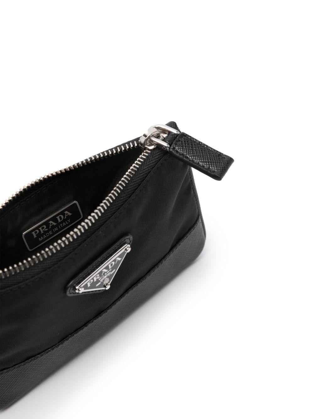 triangle-logo coin purse 2MR041 2DMHF0002 PRADA 