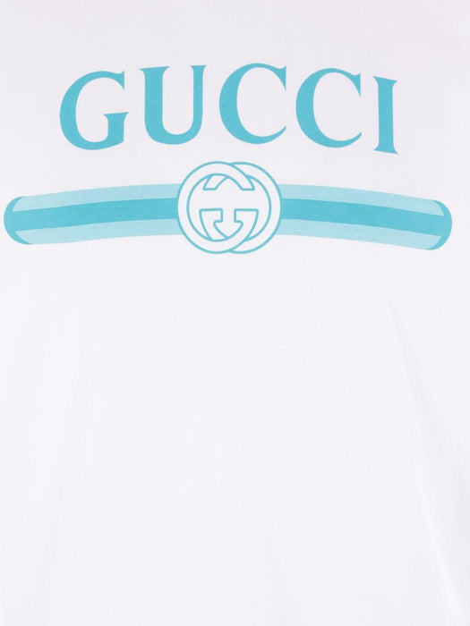 logo-print T-shirt 837959 XJHGY9081 GUCCI 