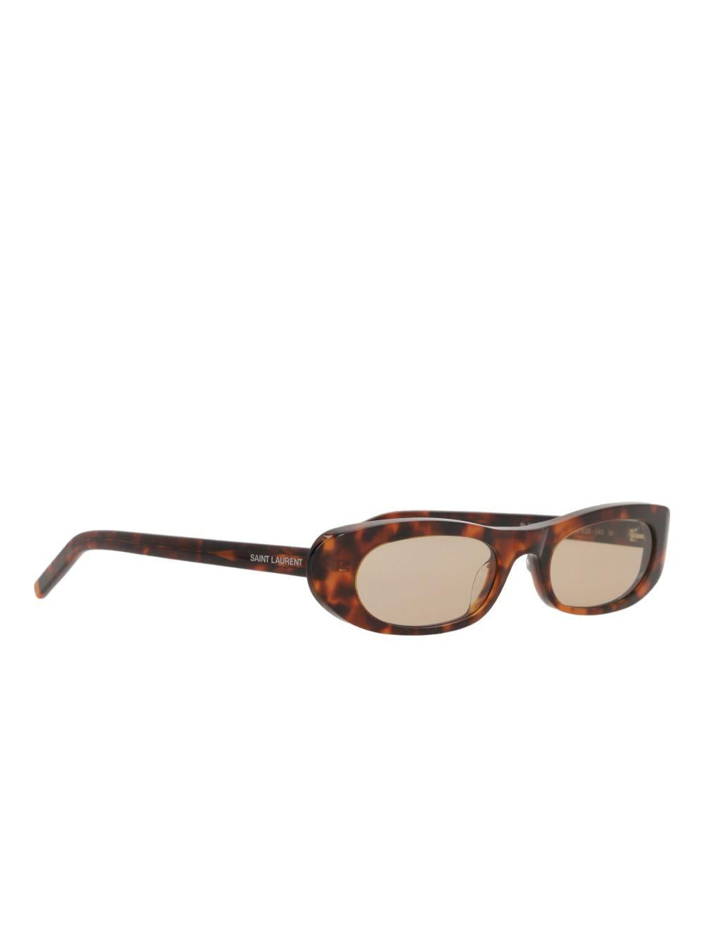 tortoiseshell oval-frame sunglasses 713740 Y99562336 SAINT LAURENT 