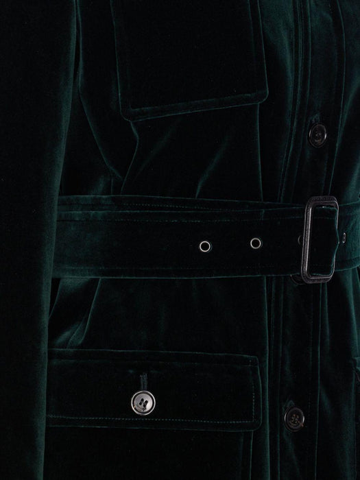 belted velvet jacket<BR/><BR/><BR/> 835170 Y580T3181 SAINT LAURENT 