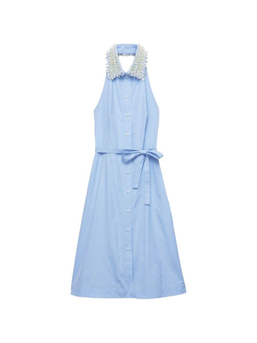 Embroidered poplin Shirt Dress P3S56R S OOO 1XV2F0012 PRADA 