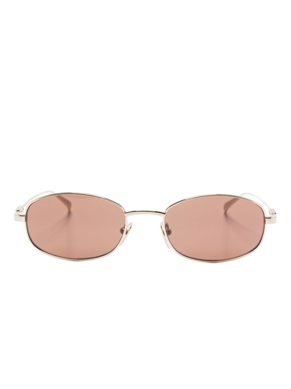 oval-frame metal sunglasses 840020 I33308023 GUCCI 