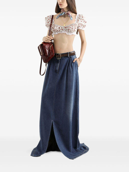 floral-print cropped top F7BG2T HS5UBHA5XJ DOLCE & GABBANA 