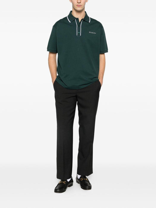 logo-embroidered polo shirt<BR/><BR/> 806250 XJHHO3015 GUCCI 