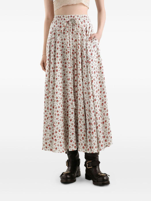 drawstring floral midi skirt F4DBGT FSA79HA5XJ DOLCE & GABBANA 
