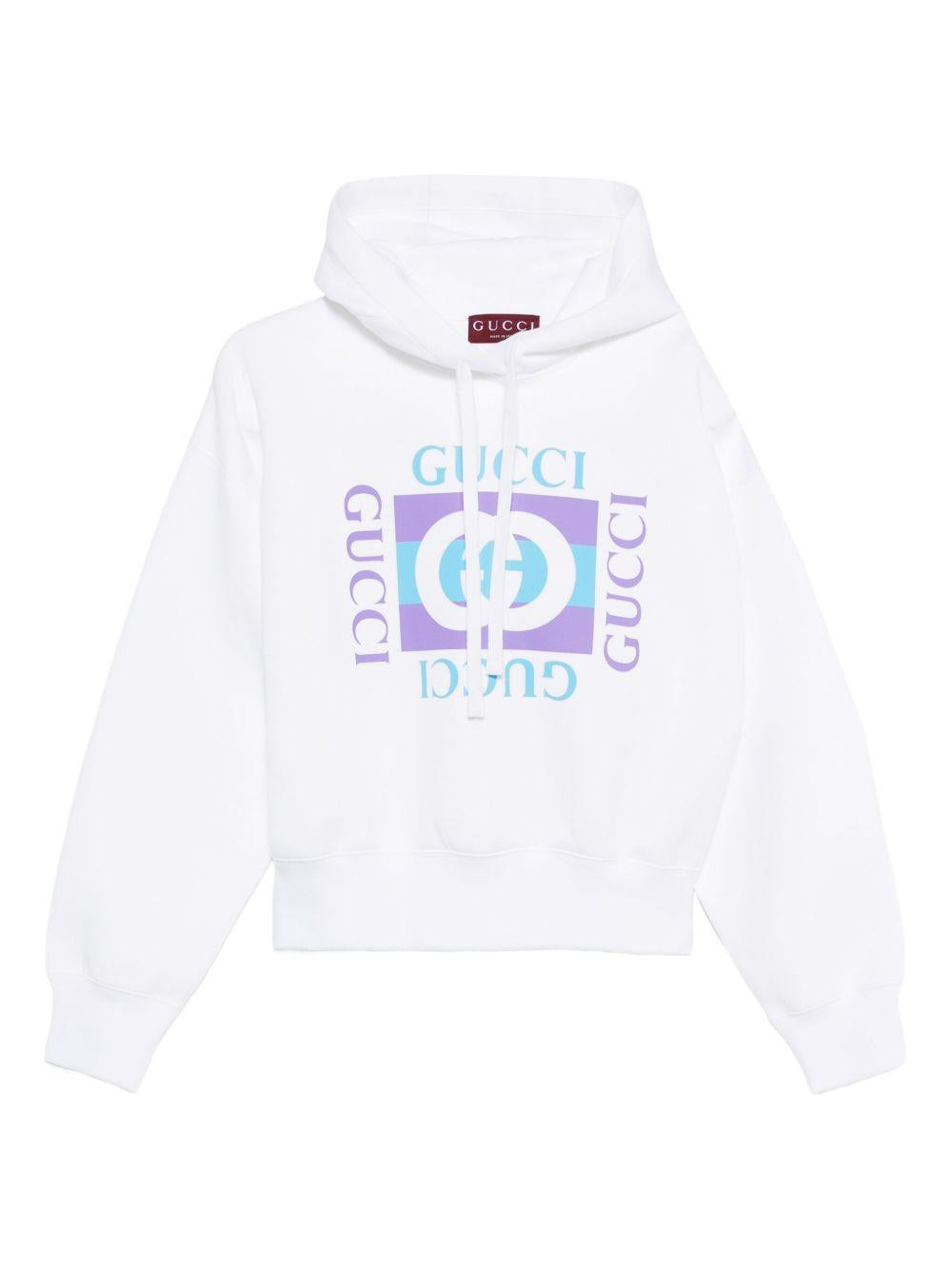 logo-print hoodie 837935 XJHGJ9081 GUCCI 
