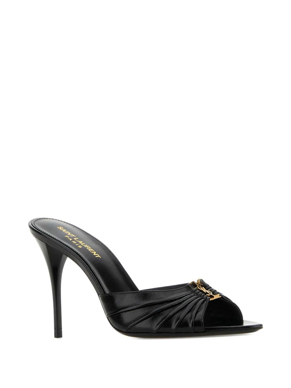 90mm Babylone mules<BR/><BR/> 799606 AAC4K1000 SAINT LAURENT 