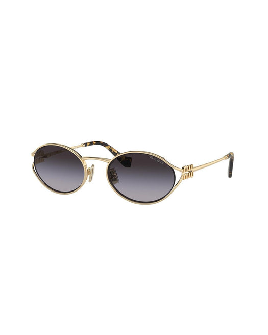 MU 52YS OVAL-SHAPE SUNGLASSES<BR/> 400-MU 52YS ZVN5D1 54  MIU MIU 