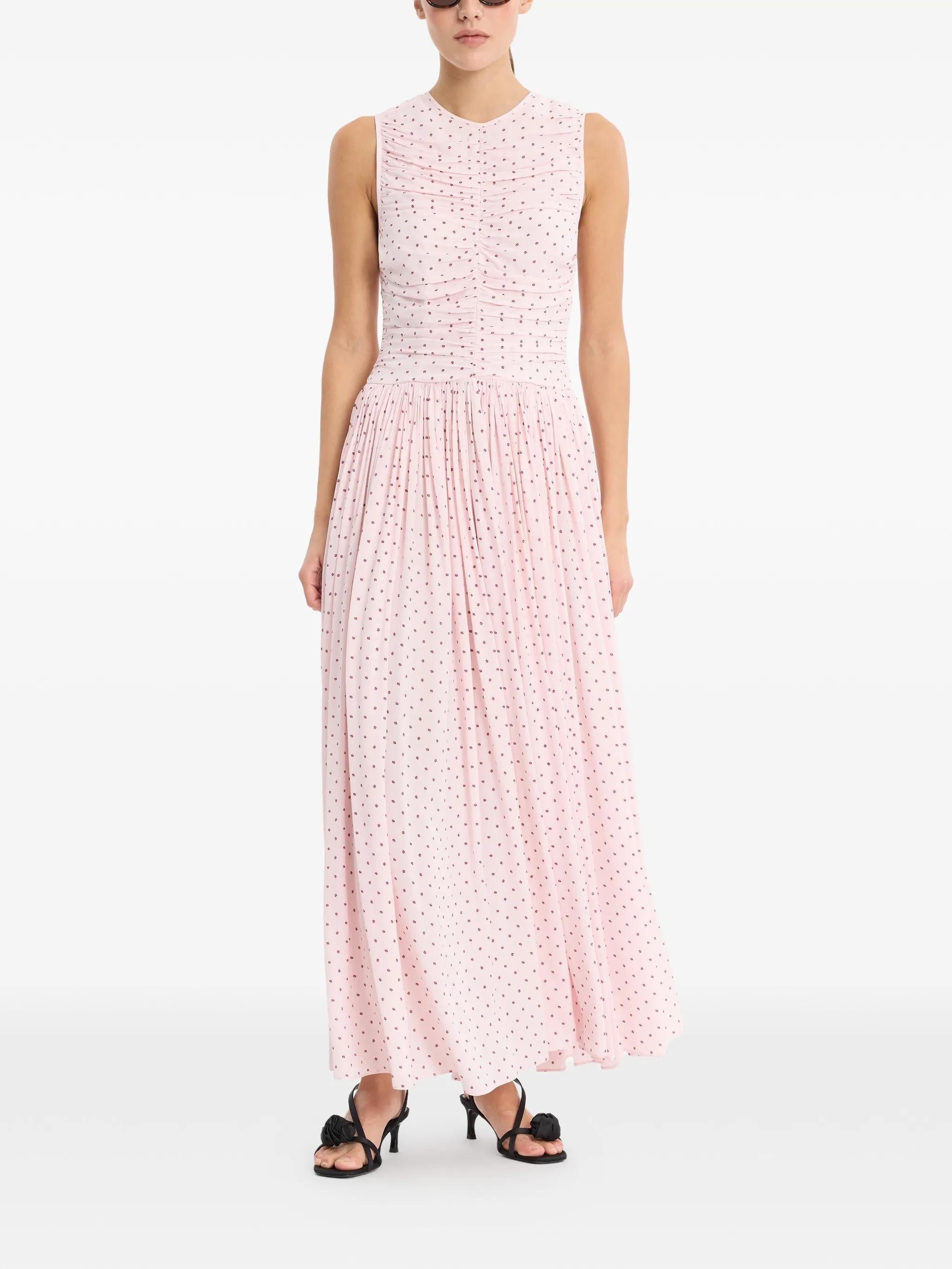 Rouched midi dress 1162443110  ROTATE 