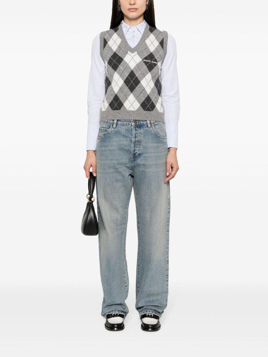 high-rise straight-leg jeans GWP499 S OOO 1373F0076 MIU MIU 