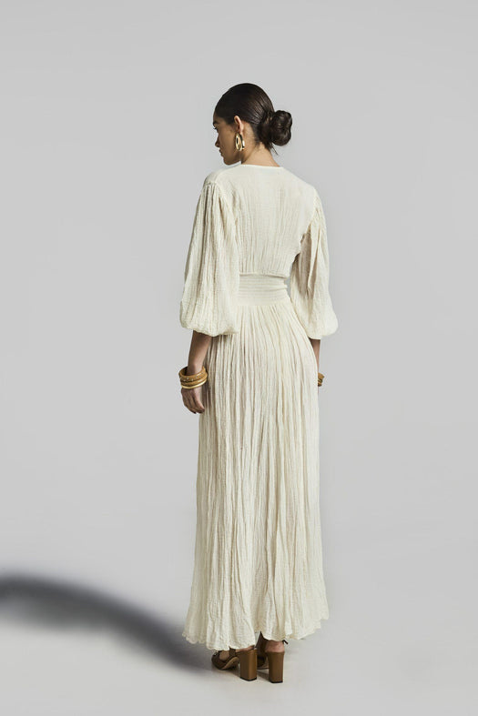 NEPHELE MAXI DRESS <BR/> 206809 IVORY D'ARTEMIDE 