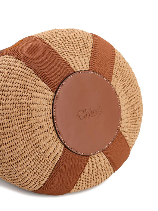 dusty tan woody large basket bag C23AS380L18 25S CHLOÉ 