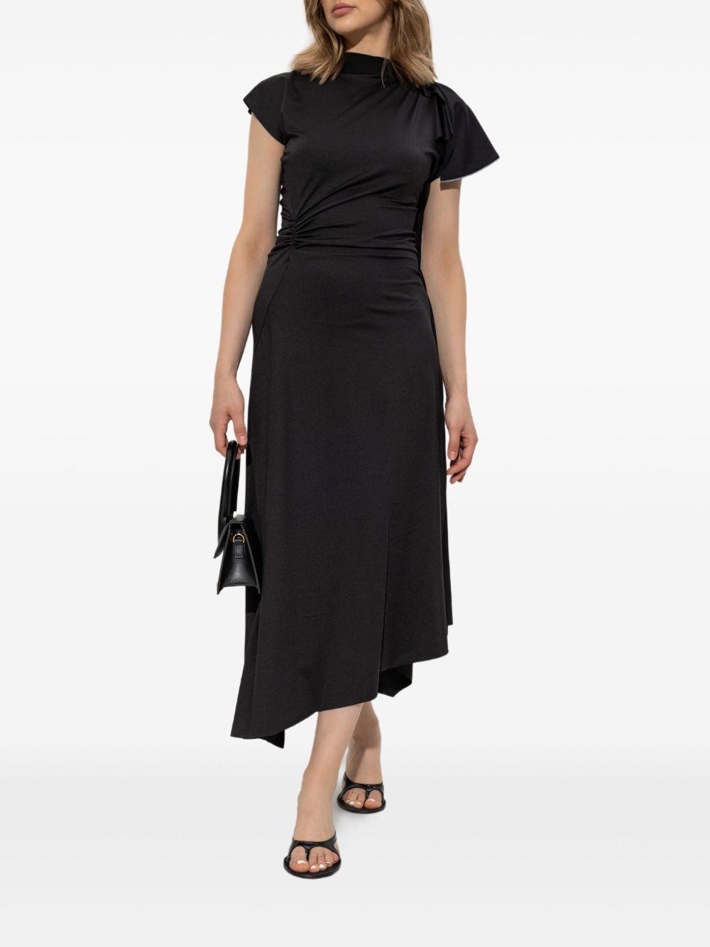 asymmetrical draped dress 1325JDR006471A 9459 VICTORIA BECKHAM 