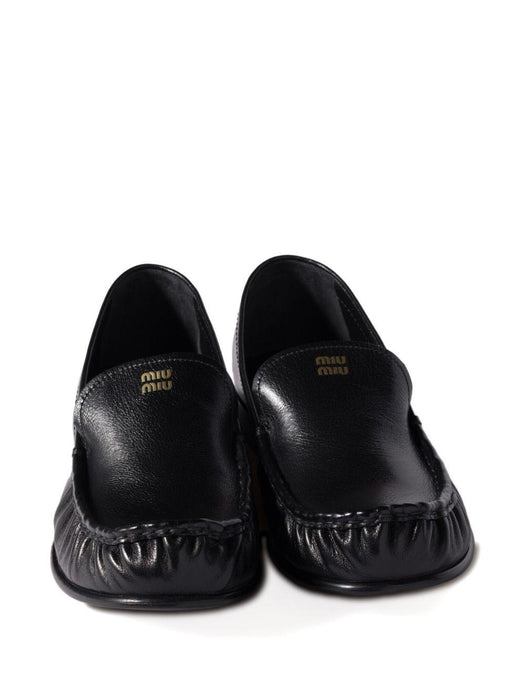 embossed-logo loafers 5D499E F 015 007F0002 MIU MIU 