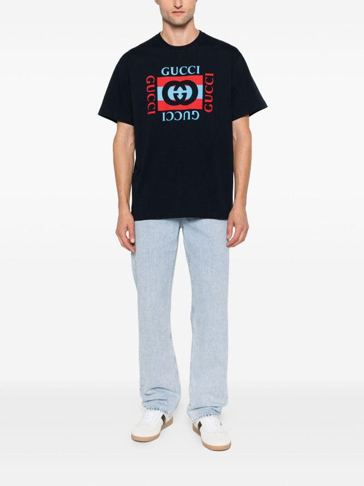 logo-print crewneck T-shirt 796395 XJHDB4027 GUCCI 