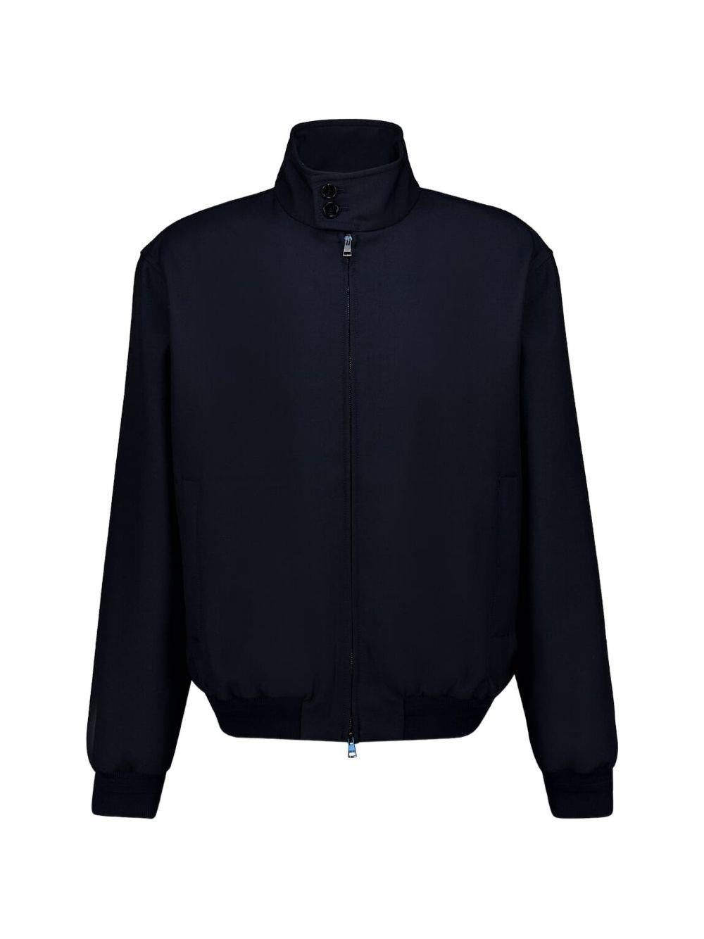Wool twill zip jacket with logo detail 840084 ZAMII4080 GUCCI 