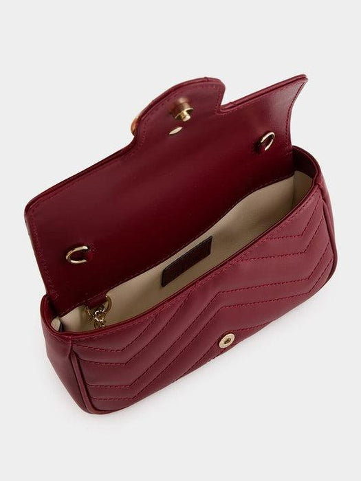 Rosso Ancora GG Marmont Super Mini Bag 476433 DTDHV6207 GUCCI 