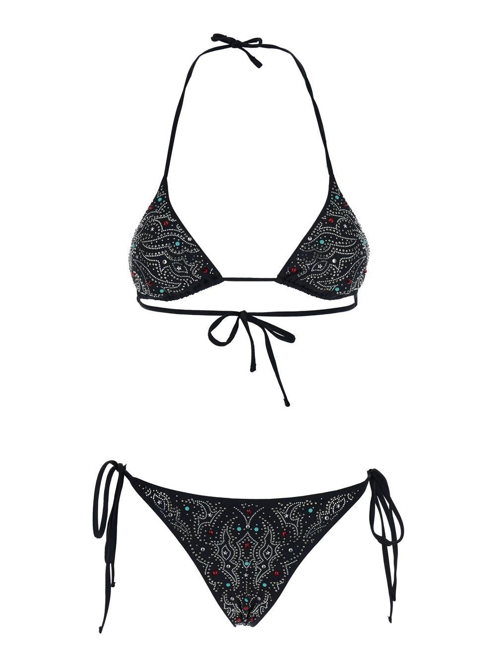 Triangle and Self Tie Slip BI002ABLK  VENUJA 