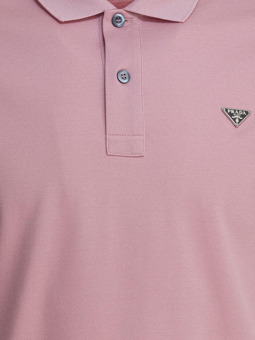 logo-detail polo shirt UJN444 S WM3 1867F0E18 PRADA 