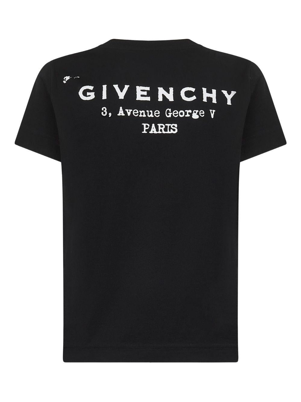 logo-print T-shirt BW70FJP75N 001 GIVENCHY 