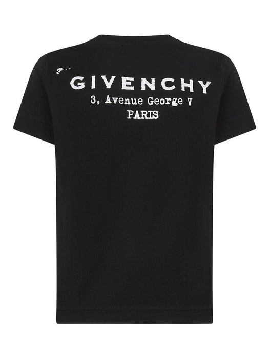 logo-print T-shirt BW70FJP75N 001 GIVENCHY 