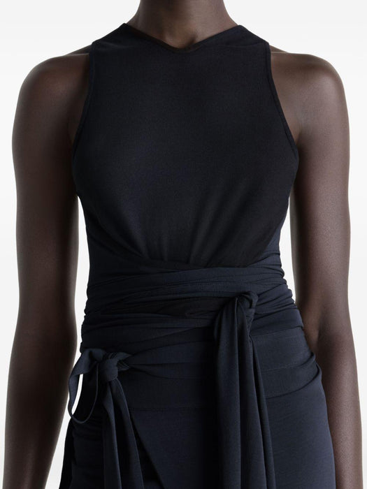 Draped wrap top<BR/><BR/> OT0008 LJ1050BK980 LEMAIRE 