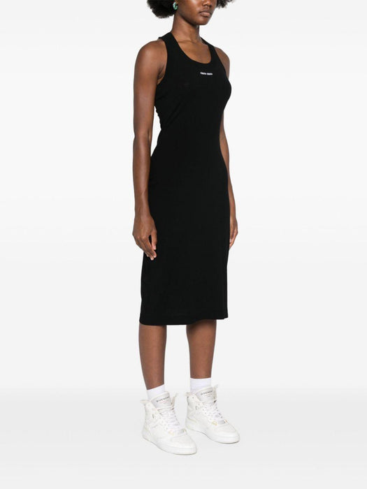 embroidered-logo midi dress MMA878 S OOO 14M4F0002 MIU MIU 