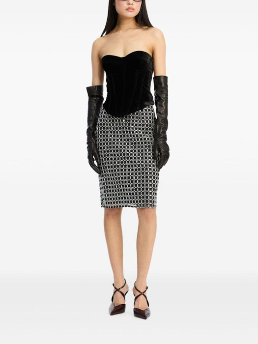 velvet bustier top 115256100 100 ROTATE 