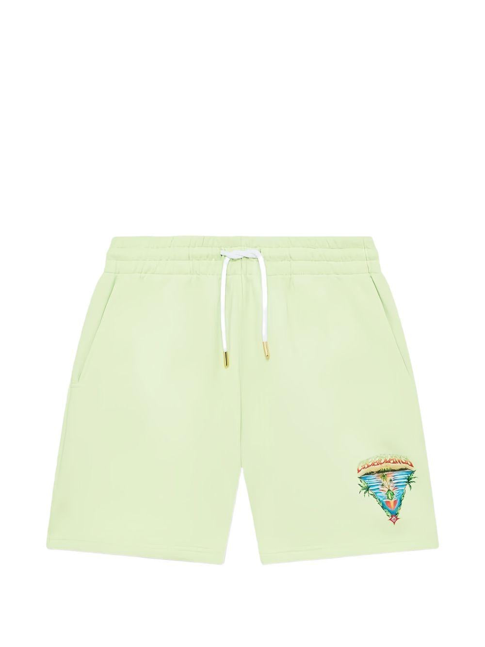 graphic-print shorts M-SP26-JTR-003-09 INNOCENCE TRIANGLE CASABLANCA 
