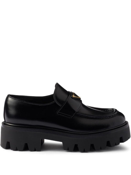 triangle-logo platform loafers 1D185O F 050 055F0002 PRADA 