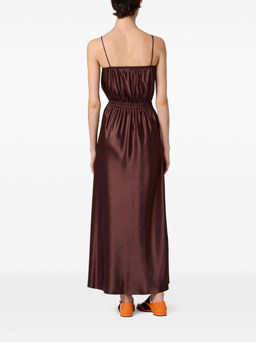 satin maxi dress MF5898 S OOO 15ZCF0324 MIU MIU 