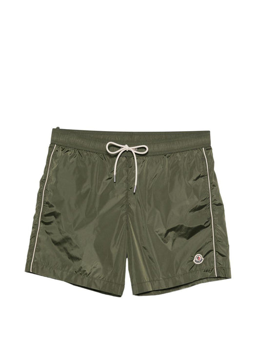 logo-patch drawstring-waist swim shorts L10912C00011 5985M816 MONCLER 