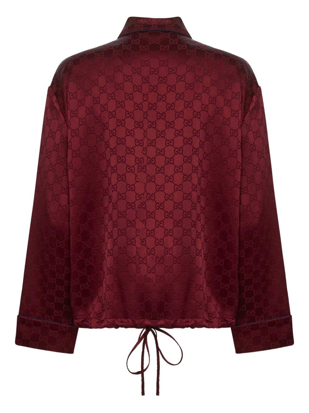 GG-pattern drawstring shirt 836292 Z7ADF6318 GUCCI 