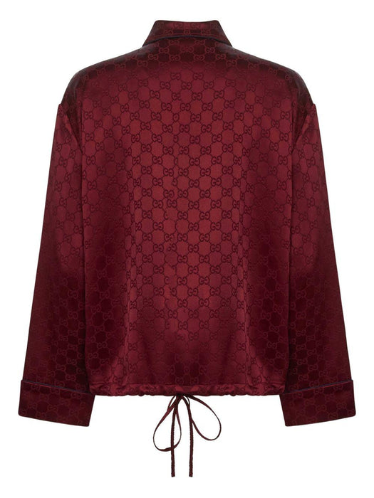 GG-pattern drawstring shirt 836292 Z7ADF6318 GUCCI 