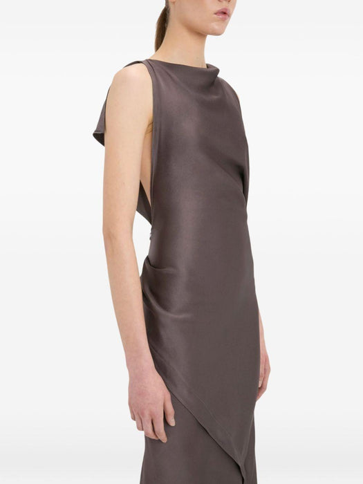 Kyra Asymmetric Midi Dress 1326WDR007612A 9889 VICTORIA BECKHAM 