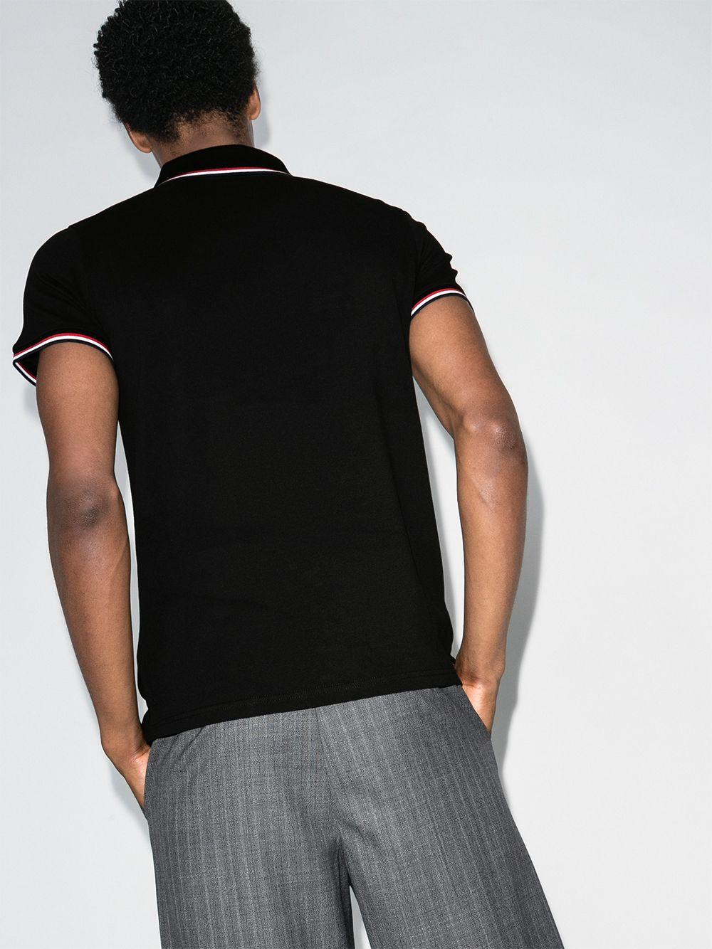 Tricolour-Trimmed Cotton Piquet Polo Shirt L10918A70300 84556999 MONCLER 