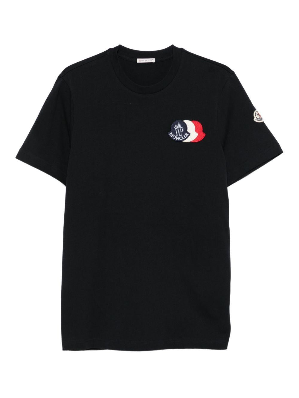 logo-patch short-sleeve T-shirt K20918C00056 89AUG778 MONCLER 