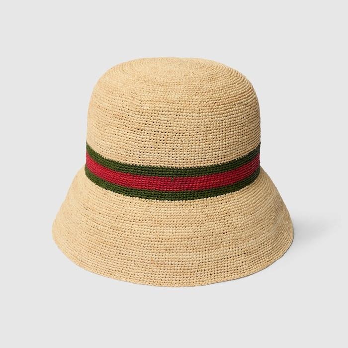 Hat with Web 876257 3HBMB 9666 GUCCI 