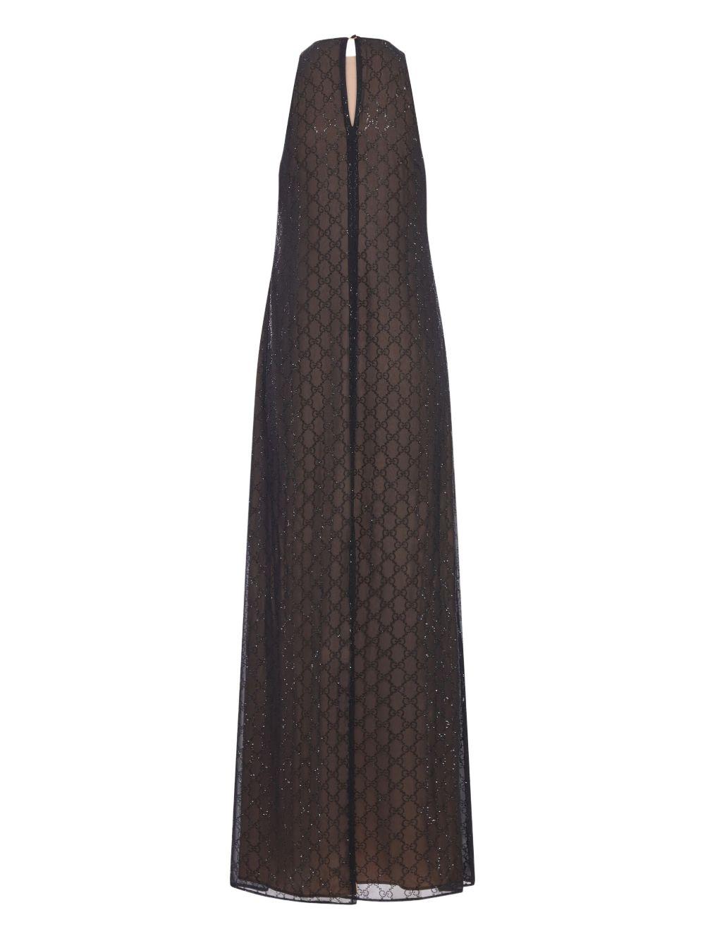 GG monogram silk georgette dress 835616 ZHS041043 GUCCI 