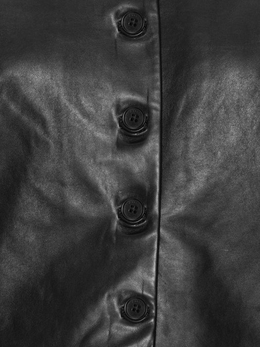 Button leather jacket 116172100  ROTATE 
